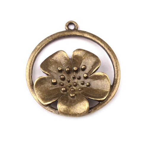 Květina velká bronz, 1ks