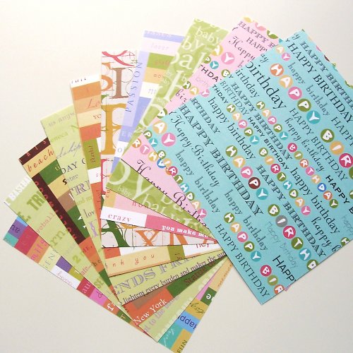 Sada papírů TEXT PRINTS 6x6" — foto 1