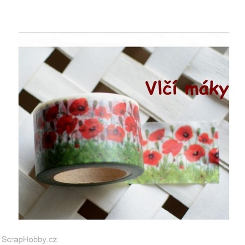Washi páska - Vlčí máky — foto 1