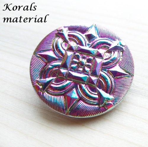 2750 Skleněný knoflík, vel. 12" — foto 1