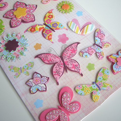 Samolepky 3D - BUTTERFLIES *** SLEVA!!! — foto 1