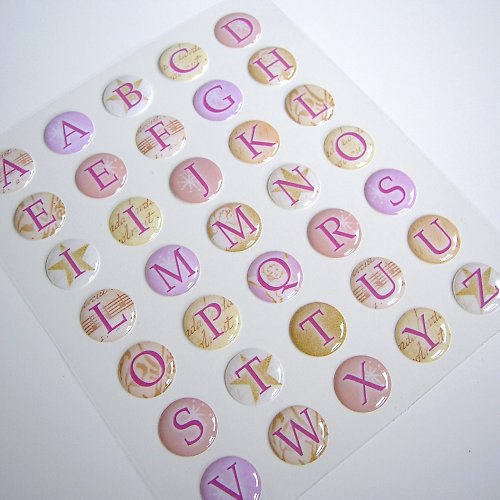 Samolepky 3D - ALPHABET — foto 1