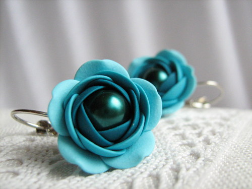 Petrol, visací náušnice — foto 1
