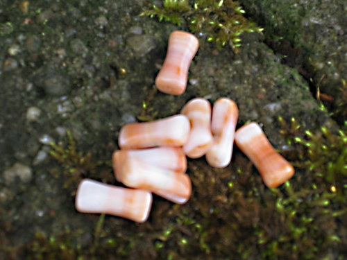 Skleněné žíhané válečky 1,4 cm. — foto 1