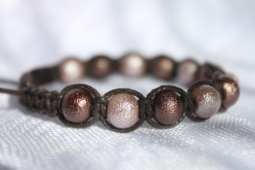 Náramek macramé/shamballa — foto 1