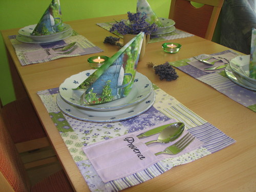Hravé prostírání s kapsami - Provance — foto 1