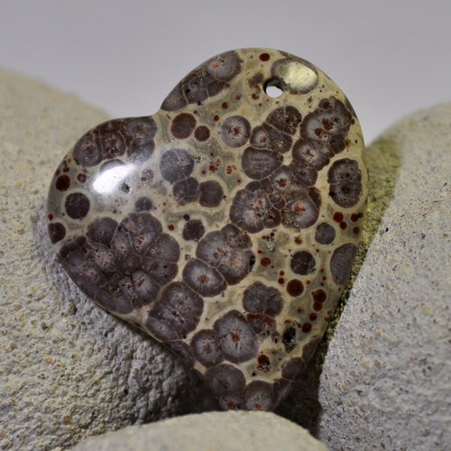 312. JASPIS srdce 42x36 mm — foto 1