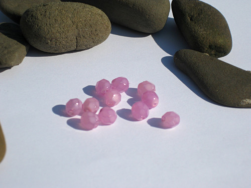 Skleněné ohňové perle, balónky 0,6 cm. — foto 1