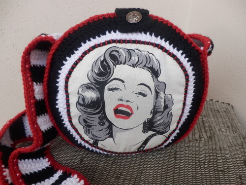 Háčkovaná taška Hollywood - Marilyn