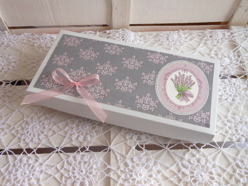 LEVANDULE - dárková krabička 21x10x3 cm — foto 1
