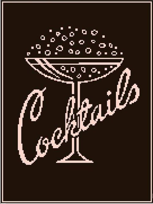 Předloha na vyšívání - COCKTAILS — foto 1