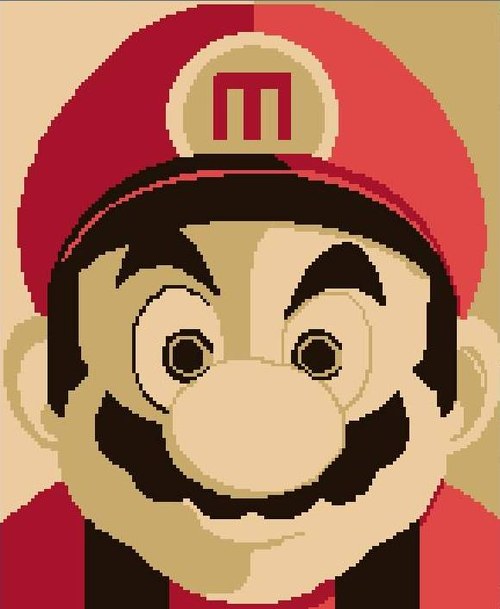 Předloha na vyšívání - SUPER MARIO — foto 1
