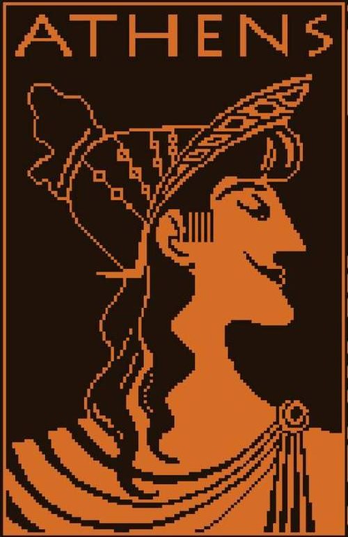 Předloha na vyšívání - ATHENS