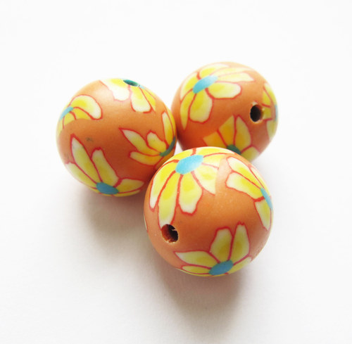 Fimo korálky, 3 ks