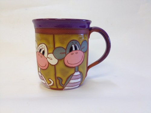 Barevný hrneček opičky 0,3l — foto 1