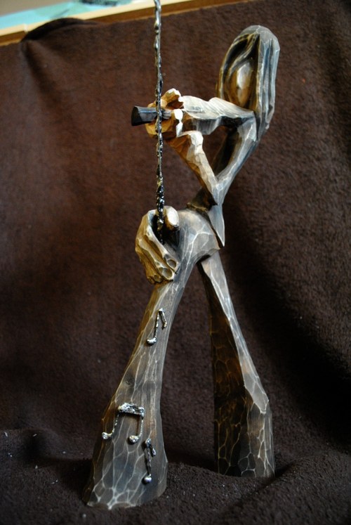 Paganini 45 cm - originální skulptura Dlabal