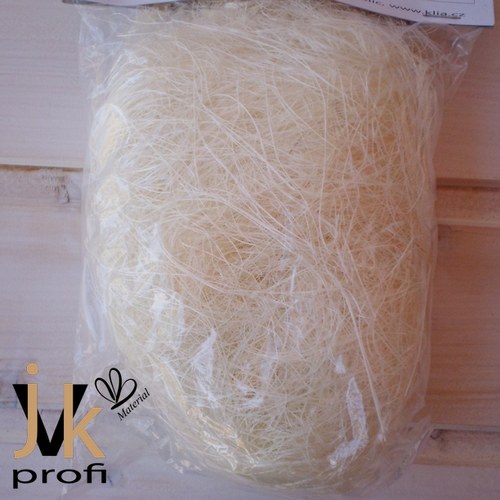 Sisal vlákno - bílý — foto 1