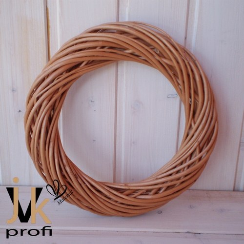 Proutěný věnec - hnědý 23 cm — foto 1