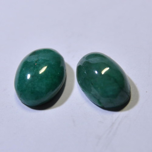 9. Kabošon Smaragd 16x11 mm — foto 1