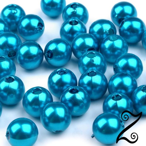 Voskovky, tyrkysová zelená, 8 mm (20ks)