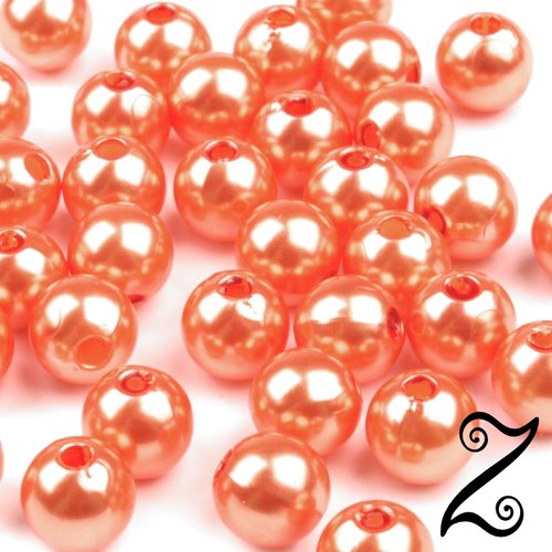 Voskovky, lososová tmavá, 8 mm (20ks)