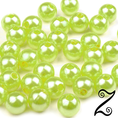 Voskovky, zelená světlá, 8 mm (20ks)