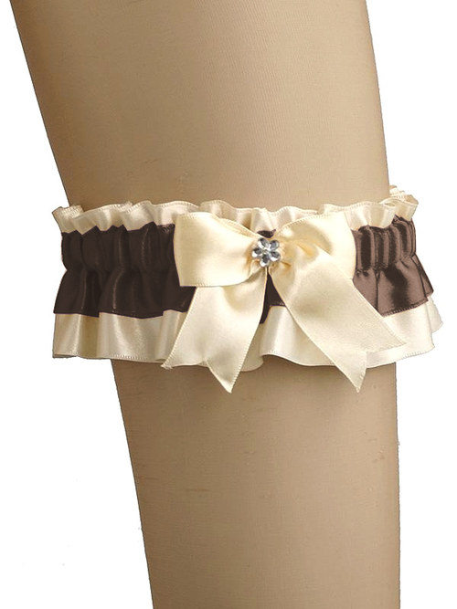Svatební podvazek ivory pro nevěstu 0370L