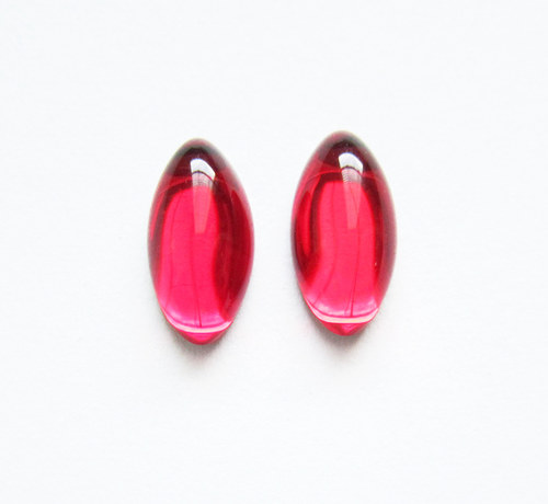 Kabošony skleněné, 10x5 mm — foto 1