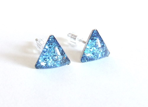 Trojúhelníčky Lapis lazuli chirurgická ocel — foto 1
