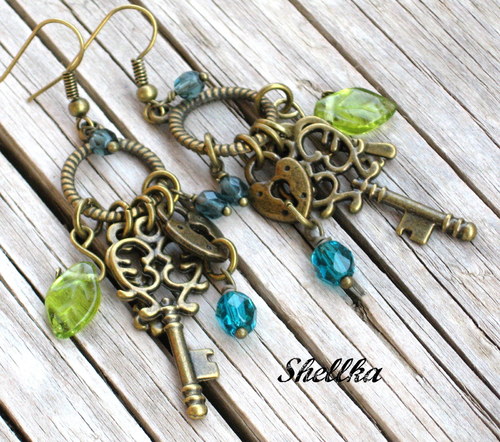 Náušnice ,, KEYS,, — foto 1