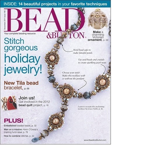 2554 časopis Bead&Button December 2011 — foto 1