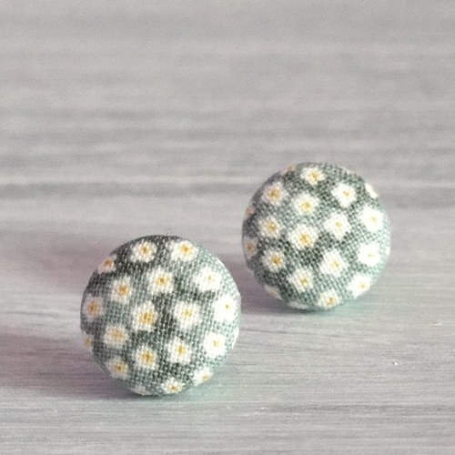 Náušnice buttonky — foto 1