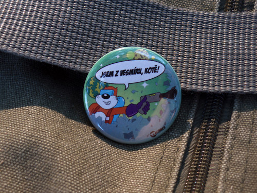 Placka "Jsem z vesmíru, kotě!"