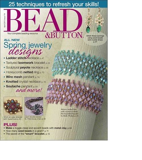 2552 časopis Bead & Button April 2013 — foto 1