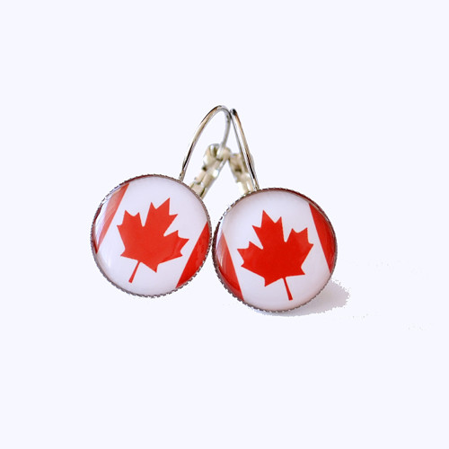 Canada.., závěsné naušničky 14mm