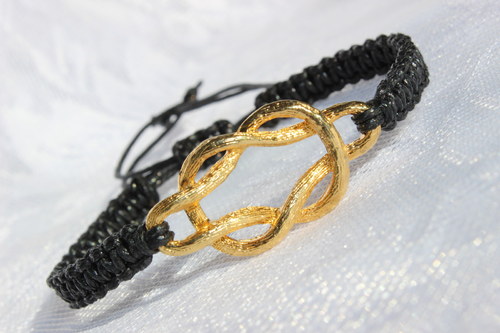 Náramek macramé/shamballa — foto 1