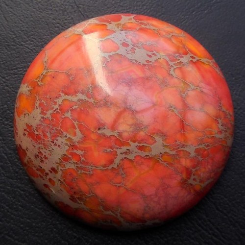 Variscit - kabošon (35 x 35 x 8 mm) — foto 1