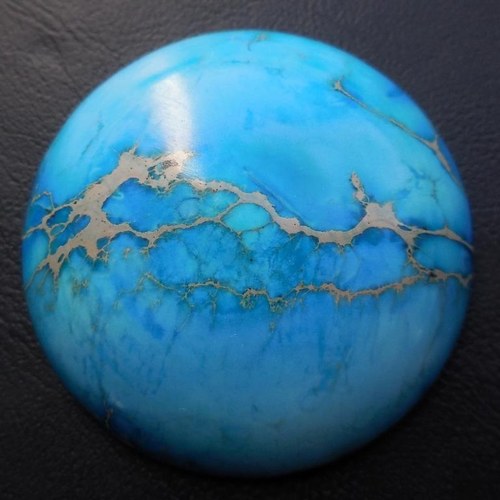 Variscit - kabošon (35 x 35 x 8 mm) — foto 1