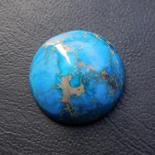 Variscit - kabošon (16 x 16 x 6 mm) — foto 1