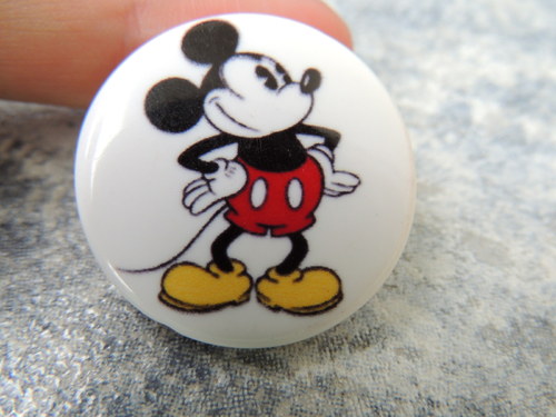 Korálek placka Mickey, 1 ks — foto 1