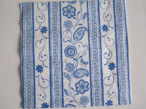 Ubrousek na decoupage Modrý ornament — foto 1