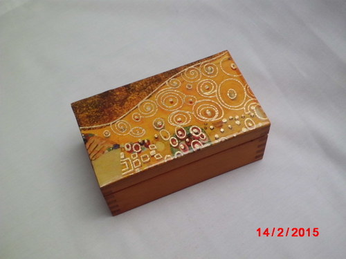 Dřevěná krabička čajová "Klimt" — foto 1