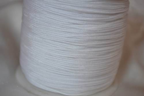 Šnúrka nylonová biela, 1mm