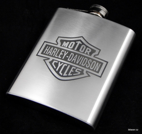 Nerezová placatka (Harley Davidson)