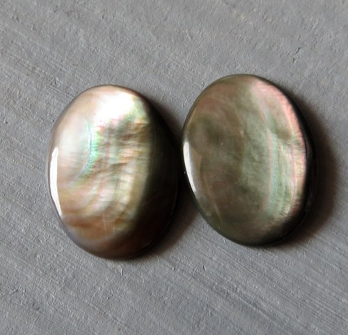 Abalon kabošonek (12x16mm)- pár č.2 — foto 1