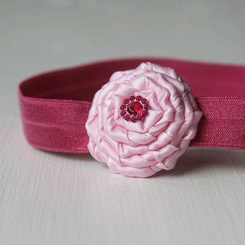 Čelenka pro newborn - růžová — foto 1