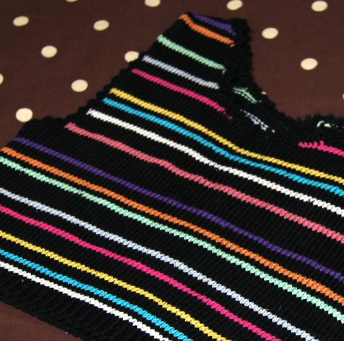 Pastelkový ručně pletený TOP — foto 1