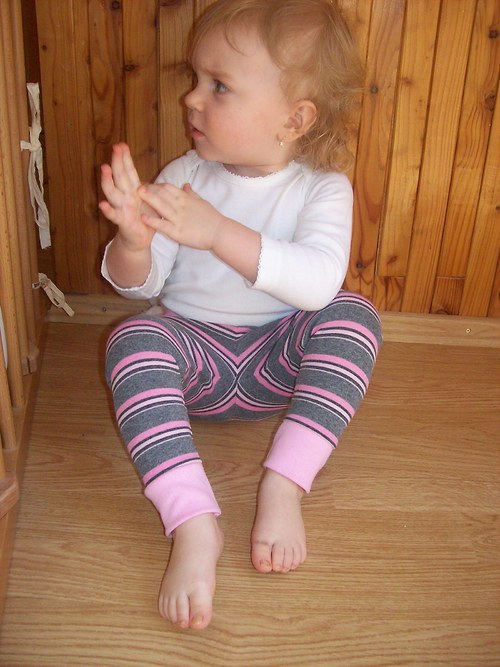 Legínky s náplety - proužky — foto 1