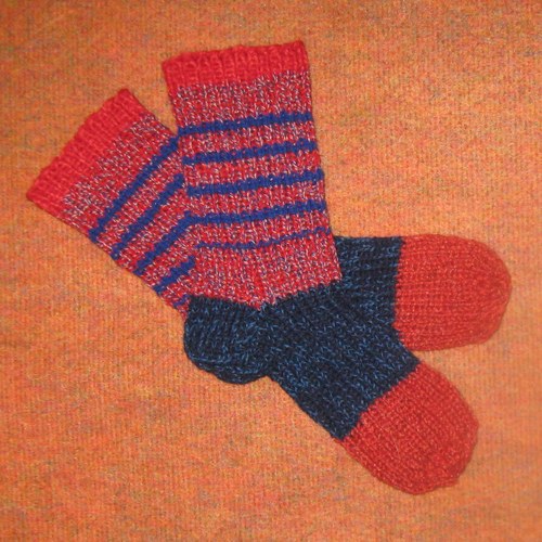 Pletené teplé ponožky — foto 1