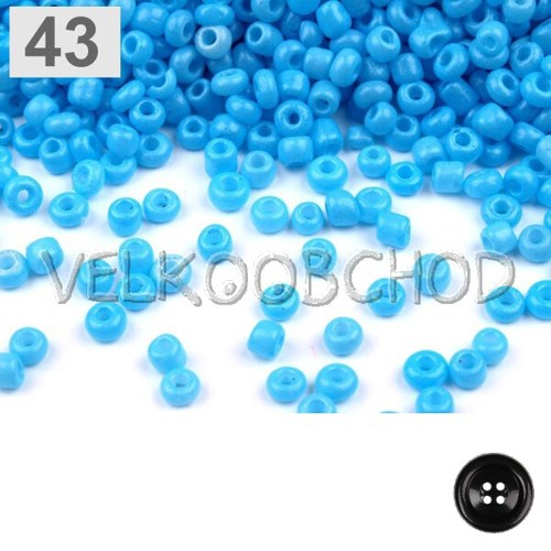 Rokajl 12/0 - 2 mm (50g) - modrá dětská